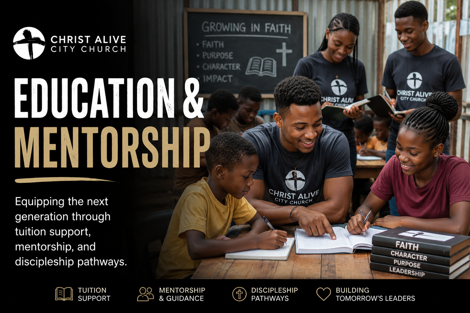 Education and mentorship support through Christ Alive Foundation